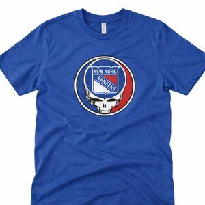 NY Rangers Grateful Dead parody T-shirt Stealie NWT